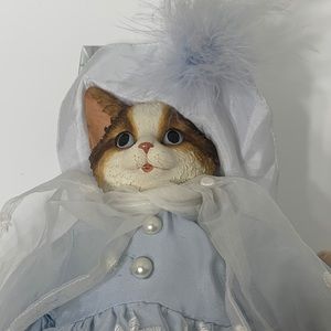 Cat doll Heather Hyde’s blue dress tabby vintage 90s